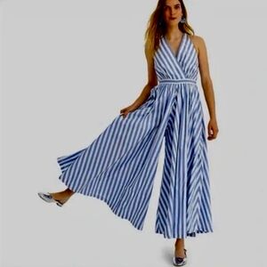 Jcrew Halter Wide Leg Jumpsuit Sz0